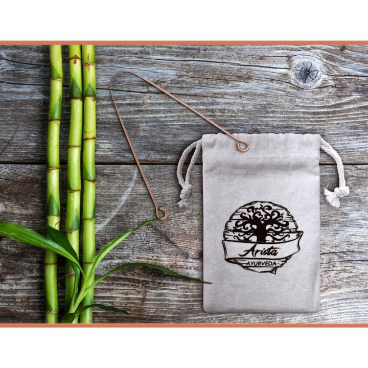 Raschietto per lingua ayurvedico, 100% rame - Bambaw