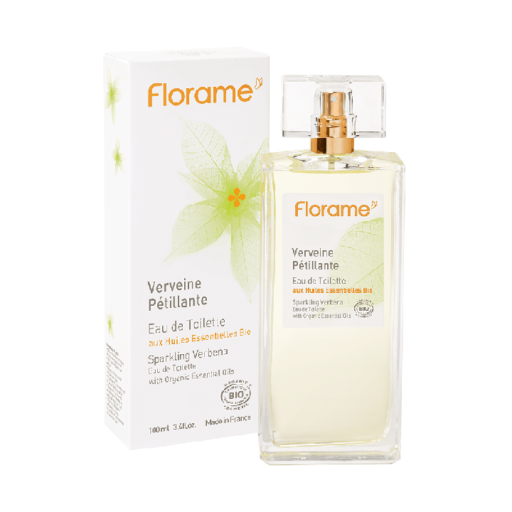 Eau de Toilette aux huiles essentielles Bio, Verveine pétillante - 100ml - Florame