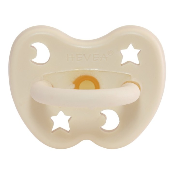 100% Naturkautschuk Babyschnuller - Kieferorthopädie "Milky White", 3 bis 36 Monate- Hevea