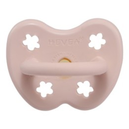 100% Naturkautschuk Babyschnuller - "Pink" Gerundet, 0 bis 3 Monate - Hevea