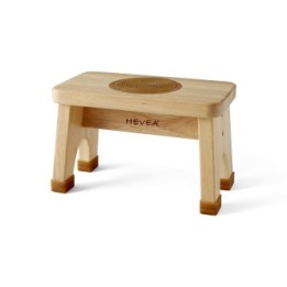 Sgabello in legno pesante con superficie antiscivolo in gomma naturale - 1pc - Hevea