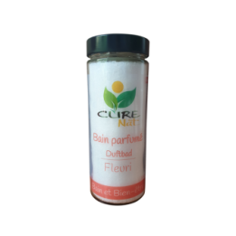 Duftendes Badesalz, Blumig, Rose und Bittersalz - Glasbehälter 550g - Curenat