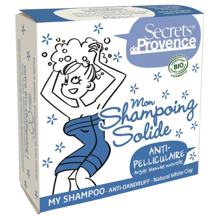 Il mio shampoo solido, Antiforfora con legno di Panama - 85g - Secrets de Provence