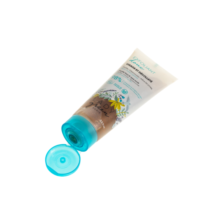 Exfoliant doux BIO - Purifie, désincruste, affine les pores - 75ml - Lady Green