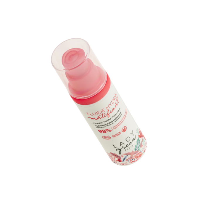 Fluido organico opacizzante idratante - Idratante, opacizzante, riequilibrante - 40ml - Lady Green