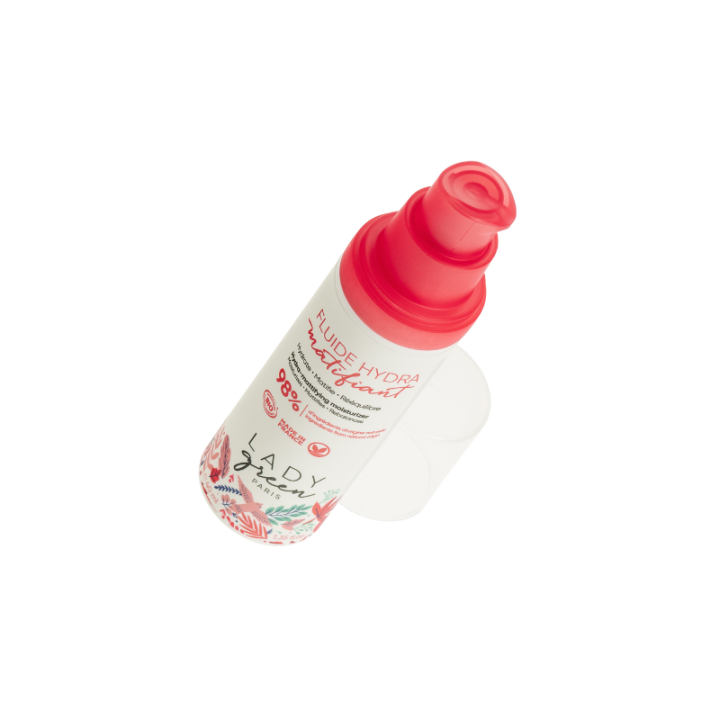 Fluido organico opacizzante idratante - Idratante, opacizzante, riequilibrante - 40ml - Lady Green
