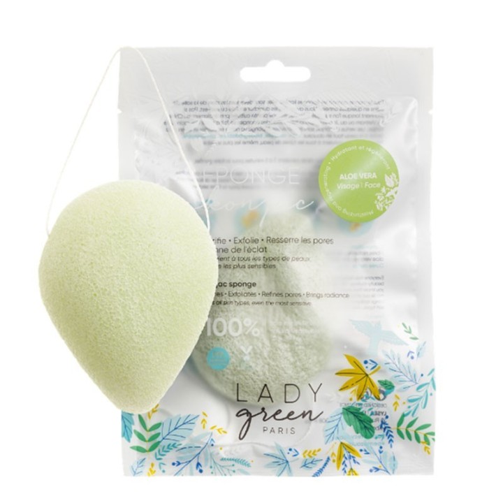 Konjac faccia spugna - Aloe Vera - Lady Green