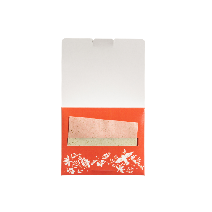 Feuilles matifiantes au thé vert - Absorbent l'excès de sébum, Matifient, Purifient - 50 feuilles - Lady Green