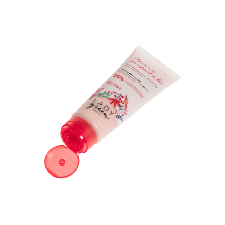 Reinigungsmaske, Ausstrahlung - Reinigt, verfeinert die Poren, verleiht Ausstrahlung - 75ml - Lady Green