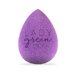 Spugna per il trucco, Goccia - Struttura ultra morbida, senza lattice, facile da applicare - Lady Green