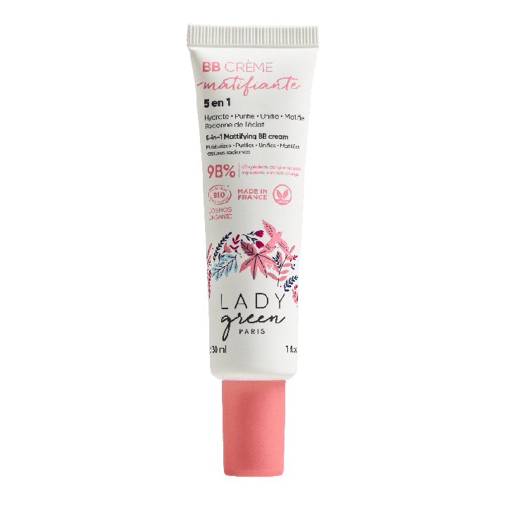 Teint Velours, BB Crème perfectrice 5 en 1, Claire - 30ml - Lady Green