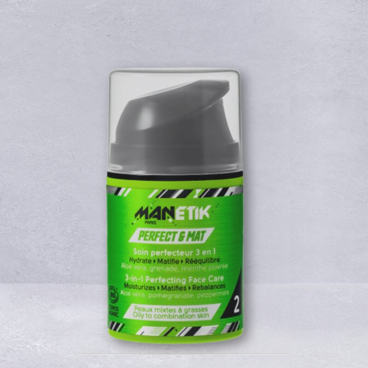 PERFECT & MAT, 3 in 1 Perfector Care, per giovani uomini - 50ml - ManEtik