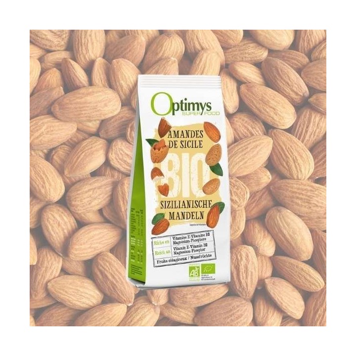 Amandes entières (Tuono) de Silice Bio - 200g - Optimys