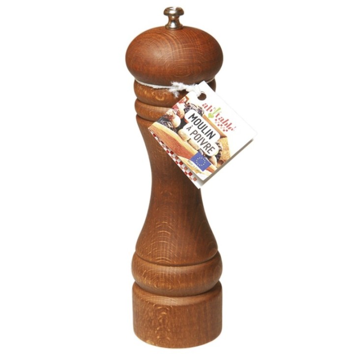 Macinapepe in legno di faggio e meccanismo in acciaio - 20cm - Ah Table