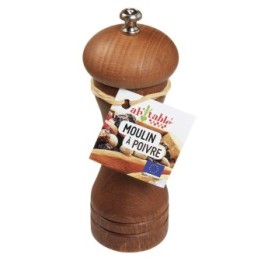 Macinapepe in legno di faggio e meccanismo in acciaio - 13cm - Ah Table