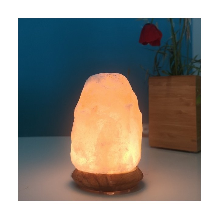 Lampe en cristal de sel de l'Himalaya (USB LED), Sphère - ZEN'Arôme