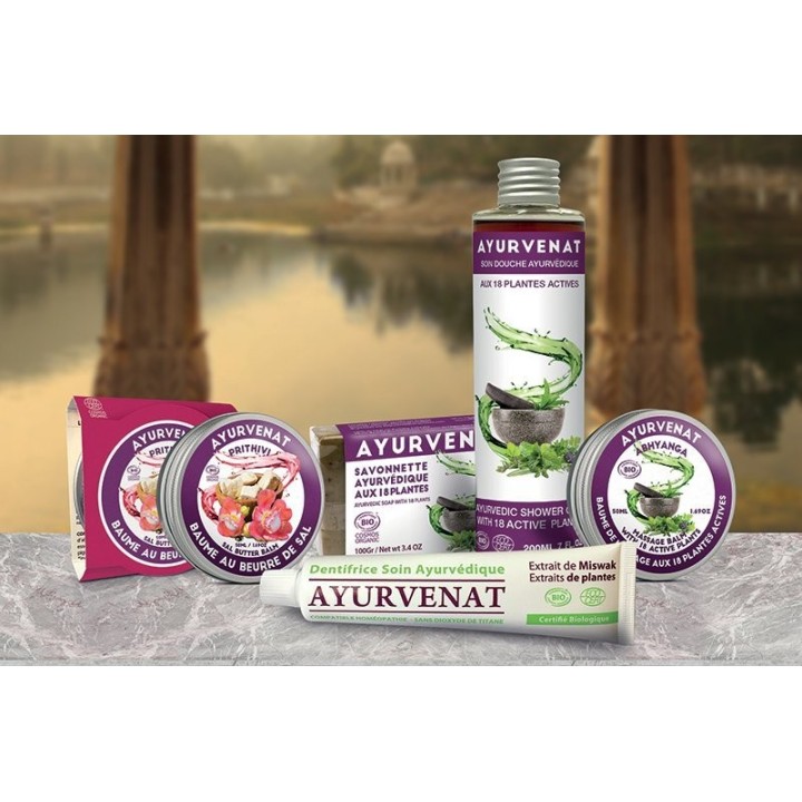 Dentifrice ayurvédique à l'extrait de plante de Miswak biologique - 75ml - Ayurvenat