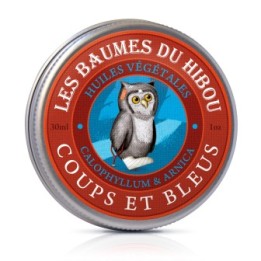 Balsamo organico per massaggi, colpi e contusioni - 30ml - Les baumes du Hibou