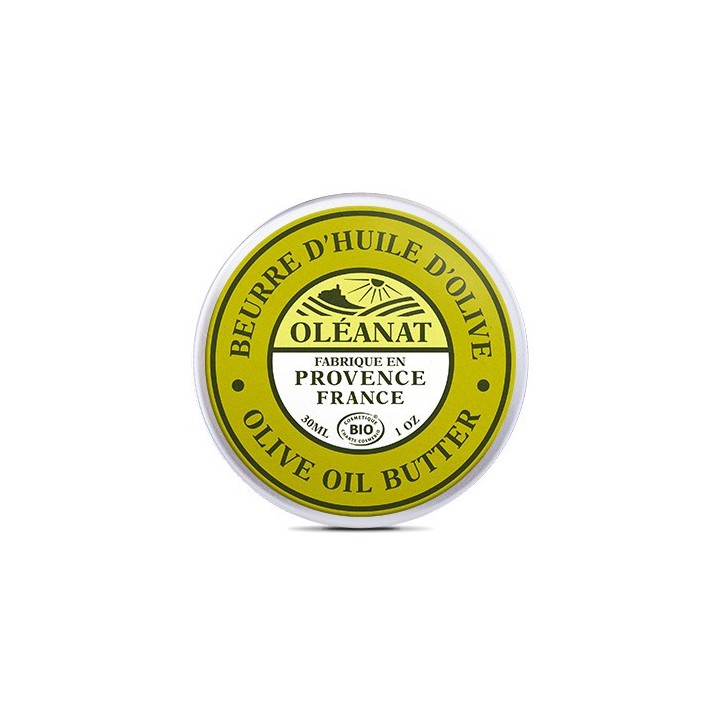 Burro d'olio d'oliva biologico per il corpo - 30ml - Oléanat