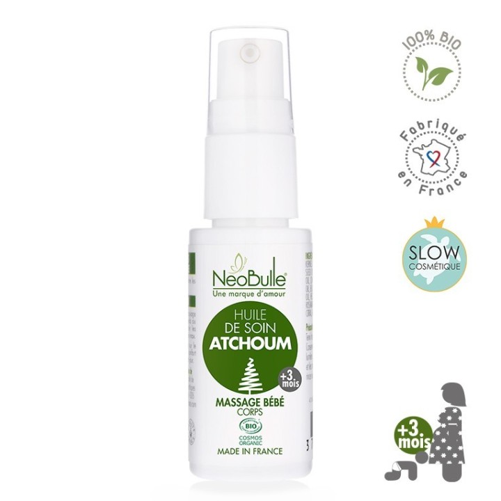 Olio per il corpo, Massaggio biologico per bambini, Starnuto - 20ml - NéoBulle