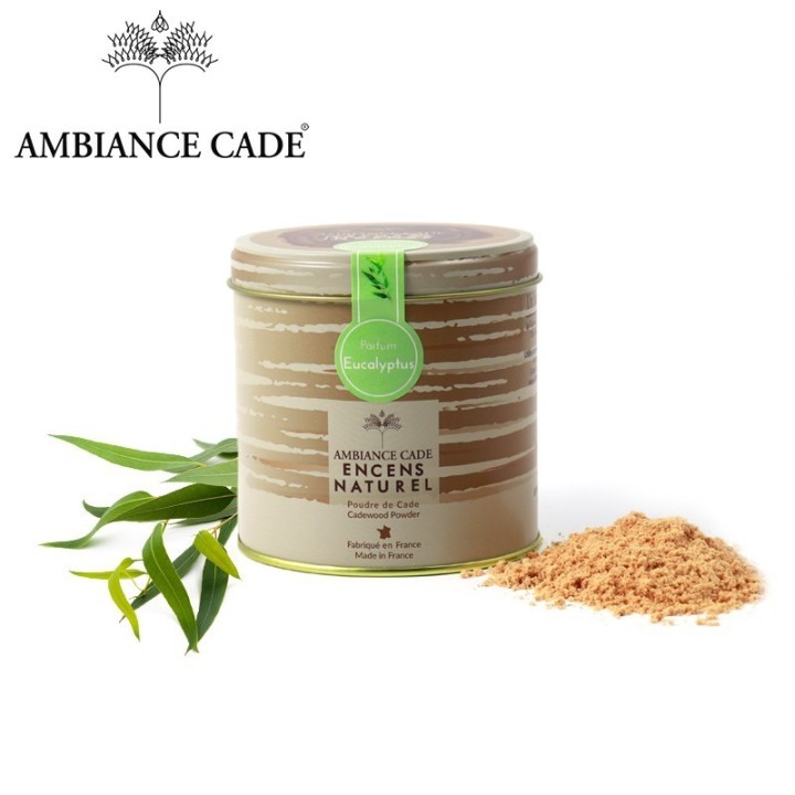 Poudre de Bois de Cade à l'eucalyptus (Encens naturel) - 90gr - Ambiance Cade