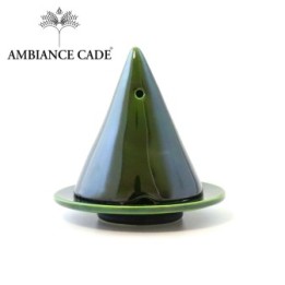 Lampada Merlin per bruciare il legno di cade, Verde - Ambiance Cade