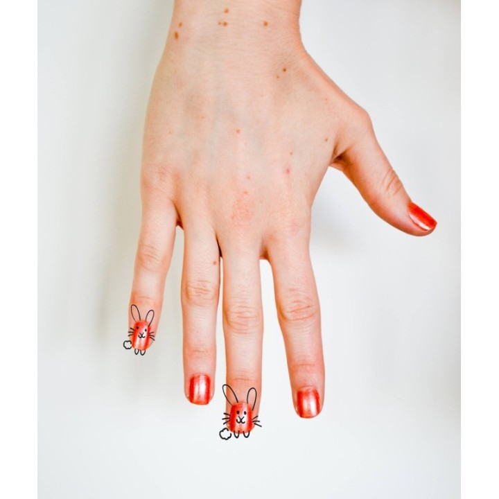 Abziehbarer Nagellack für Kinder, auf Wasserbasis und lösungsmittelfrei - Strawberry Delight, cremerot - 9ml - SuncoatGirl