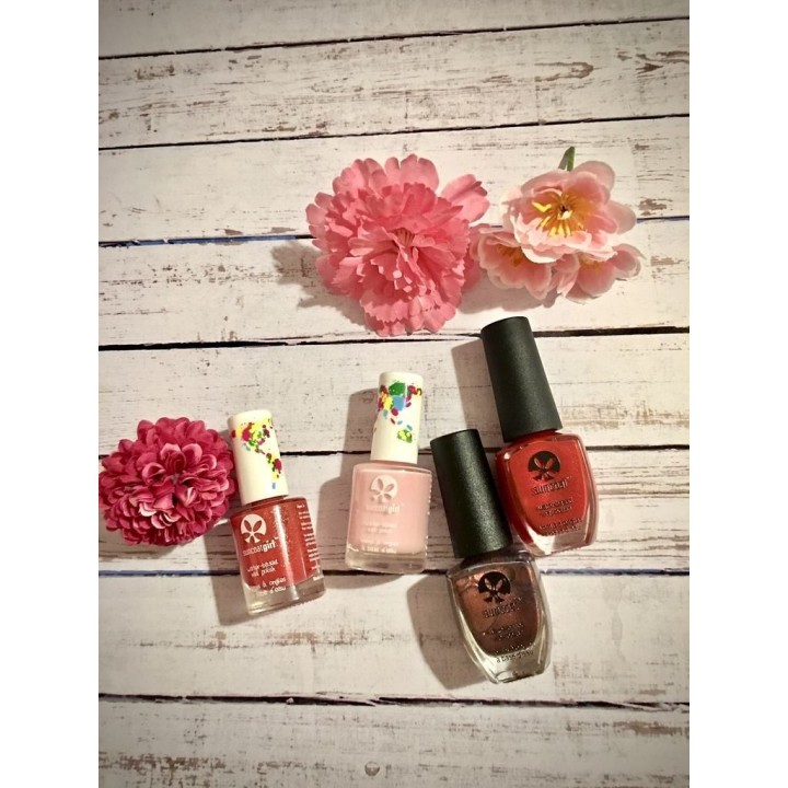 Vernis à ongles pelable pour enfants à base d'eau, sans solvants - Strawberry Delight, rouge crème  - 9ml - SuncoatGirl