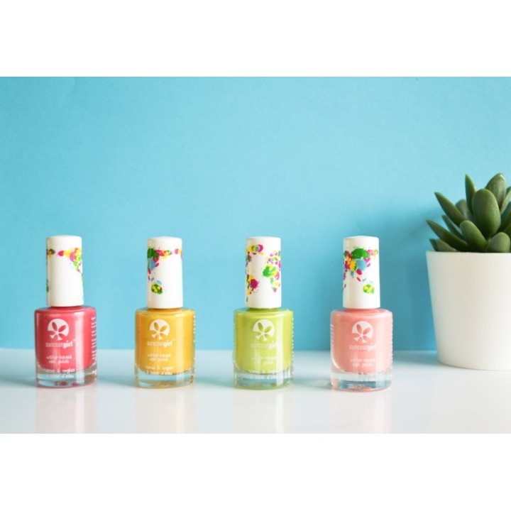Vernis à ongles pelable pour enfants à base d'eau, sans solvants - Apple Blossom, hot pink - 9ml - SuncoatGirl