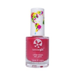 Smalto per unghie per bambini a base d'acqua, senza solventi, pelabile - Apple Blossom, hot pink - 9ml - SuncoatGirl