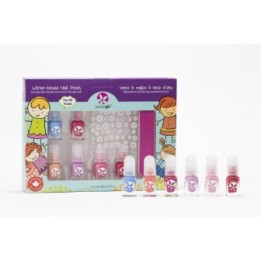 Set abziehbarer Nagellack auf Wasserbasis für Kinder - Mini Mani (12 Free + Vegan) - 6x2ml - SuncoatGirl