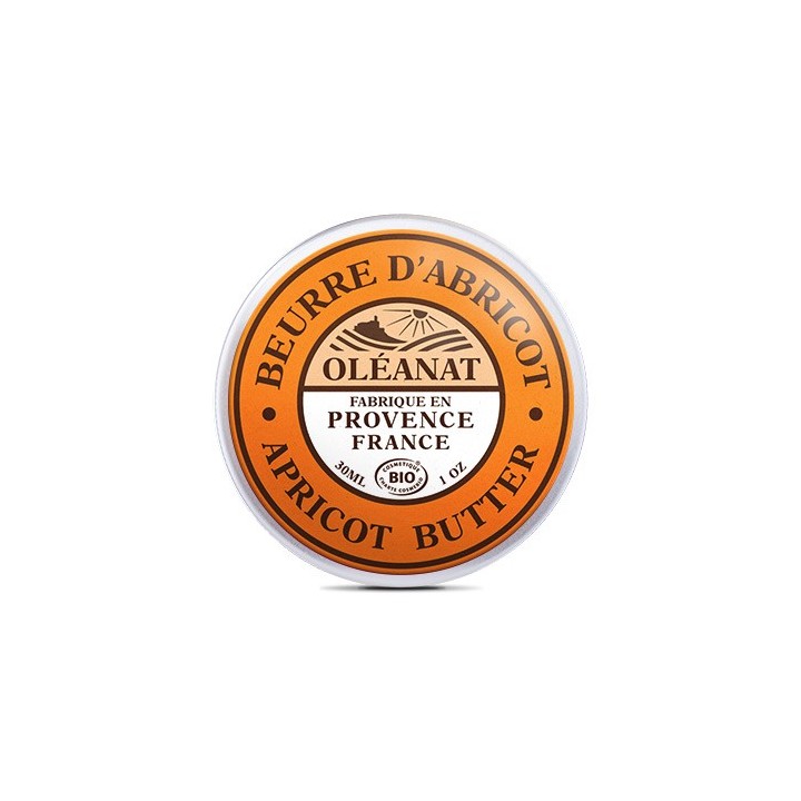 Beurre d'abricot BIO, Éclat & Lumière pour le visage - 30ml - Oléanat