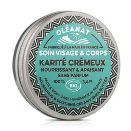 Burro di Karité Cremoso Biologico - Nutriente, lenitivo, e senza profumo - 100 ml - Oléanat
