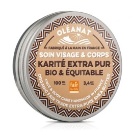 Extra reine Bio-Sheabutter, fair gehandelt und parfümfrei - 100ml - Oléanat