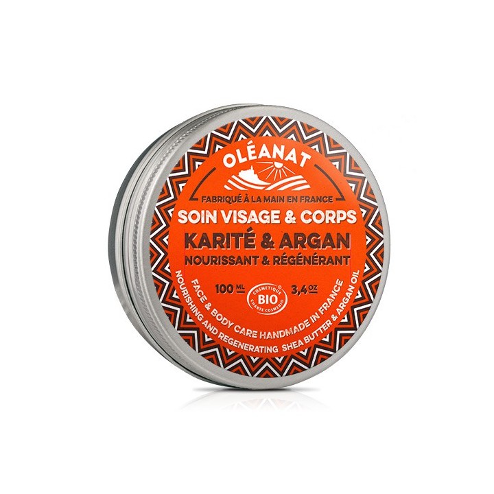 Bio-Shea- & Arganbutter für Körper und Gesicht - 100 ml - Oléanat