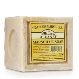 Authentique savon de Marseille, Beige, sans parfum  - 300g - Oléanat