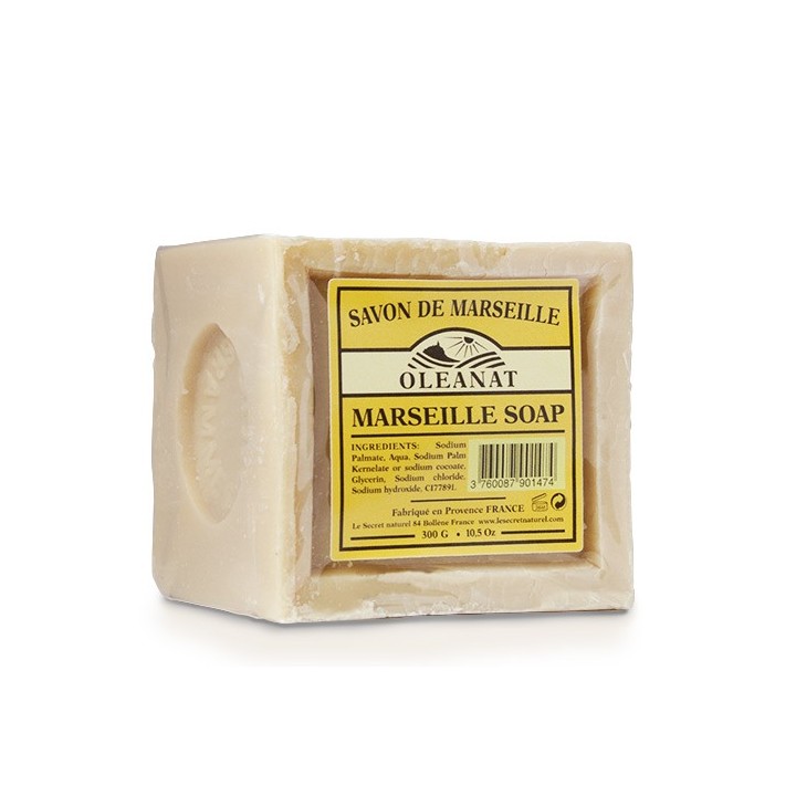 Authentische Seife aus Marseille, beige, unparfümiert - 300g - Oléanat