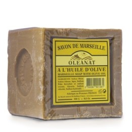 Authentique savon de Marseille, Vert à l'huile d'olive - 300g - Oléanat