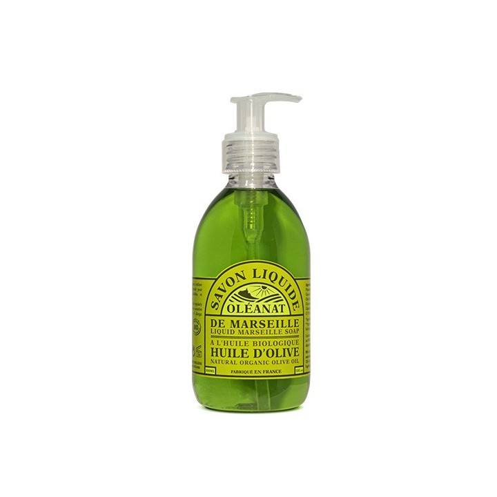 Savon de Marseille liquide à l'huile d'olive BIO - 300ml - Oléanat
