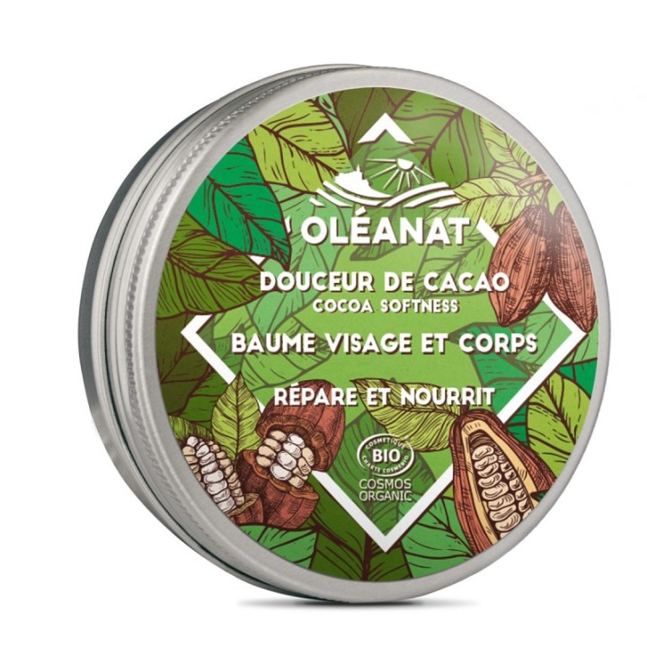 Soin douceur au beurre de cacao BIO, visage & corps - 50ml - Oléanat