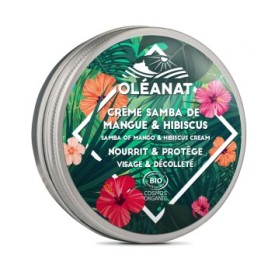Bio-Samba-Creme mit Mango und Hibiskus, Vitalität und Geschmeidigkeit - 50ml - Oléanat