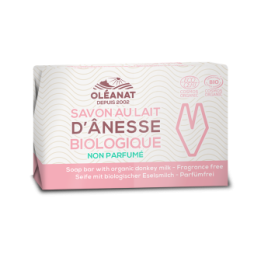Sapone biologico, Latte d'asino & Karité, non profumato - 100g - Oléanat