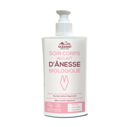 Lait corps BIO au lait d'ânesse, avec parfum hypoallergénique  - 250ml - Oléanat