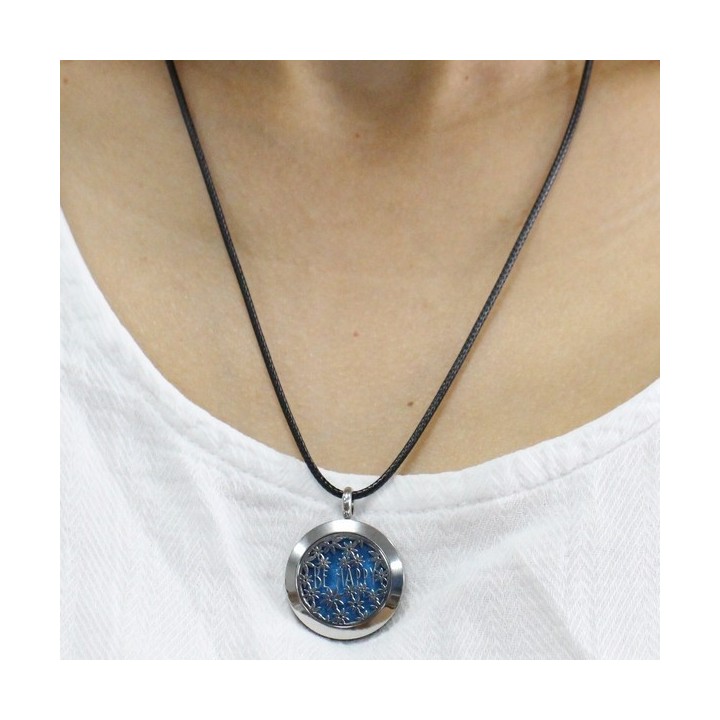 Collier d'Aromathérapie en inox, BE HAPPY - ZEN'Arôme