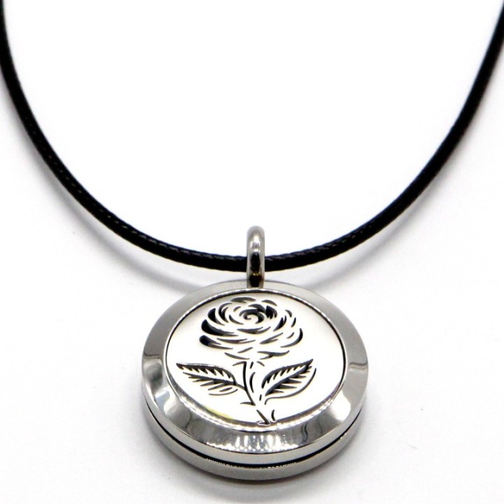 Bracciale in acciaio inossidabile per aromaterapia, SOLI ROSE - ZEN'Arôme