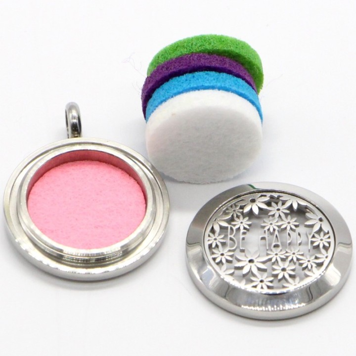 Aromatherapie-Armband aus Edelstahl, BE HAPPY - ZEN'Arôme