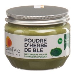Polvere di erba di grano biologica, piena di vitamine e minerali - 70g - Soleil Vie