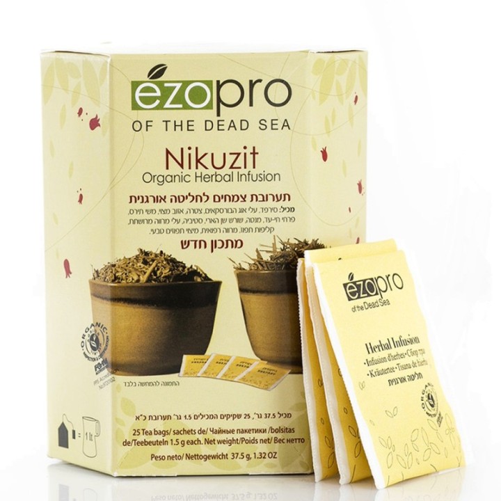 NIKUZIT, Infusion d'herbes dépurative et détoxifiante - 25 sachets (25 litres) - Les herbes de Kedem