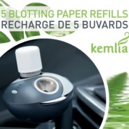 Buvards de recharge pour le diffuseur pour allume-cigare, KEMLIA V2 - 5 pces - Innobiz