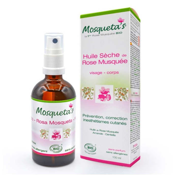 Bio-Hagebutte Trockenöl, Gesicht und Körper - 100ml - Mosqueta's